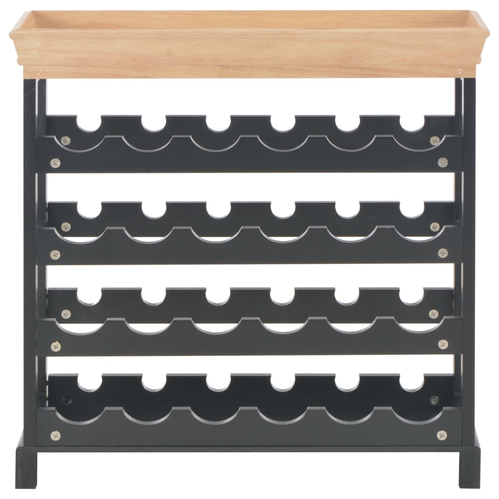 Wine Cabinet Black 27.6"x8.9"x27.8" MDF