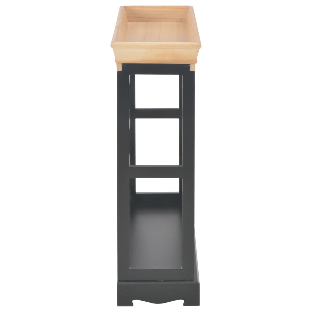 Wine Cabinet Black 27.6"x8.9"x27.8" MDF