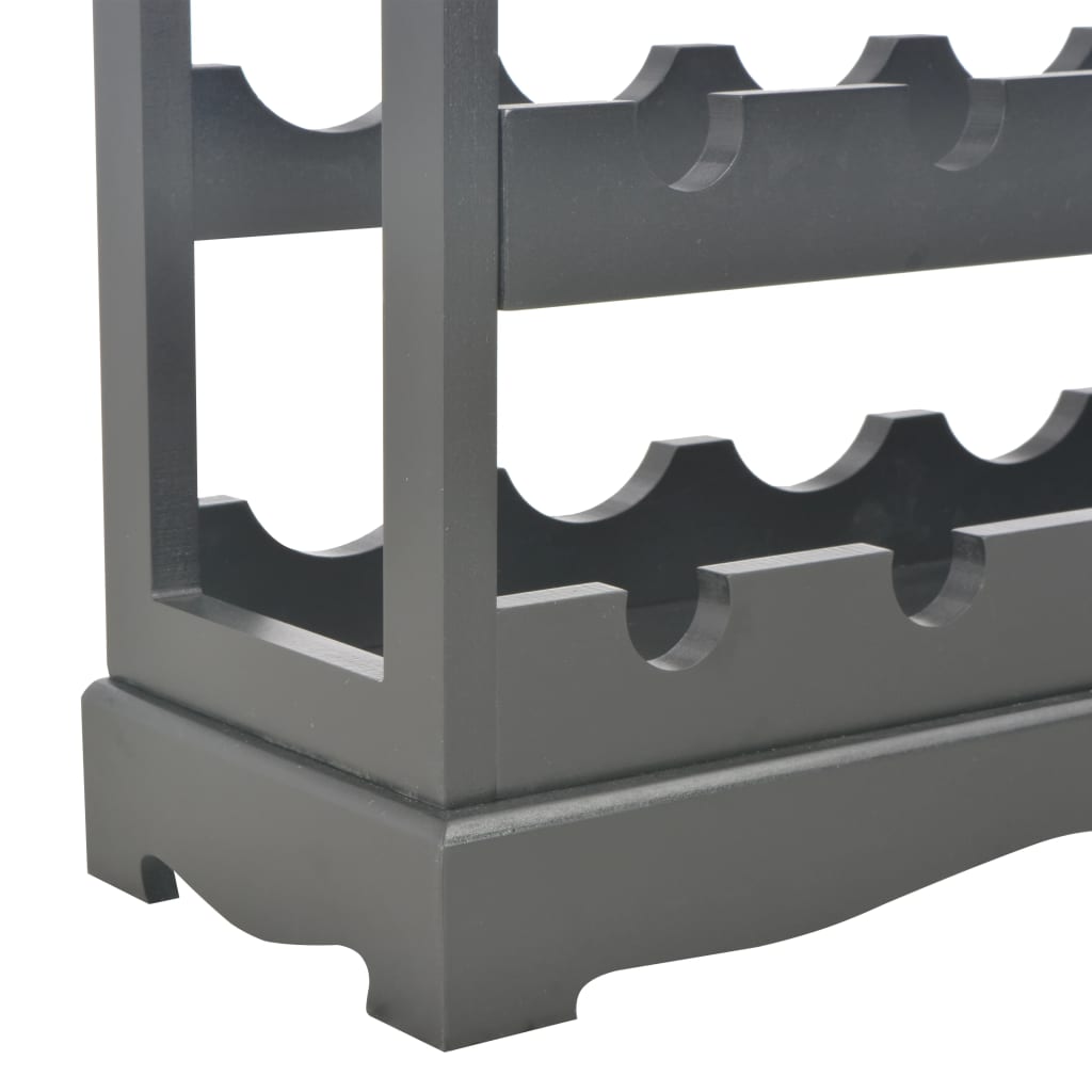 Wine Cabinet Black 27.6"x8.9"x27.8" MDF