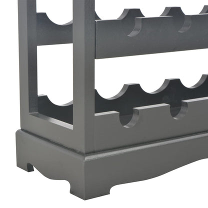 Wine Cabinet Black 27.6"x8.9"x27.8" MDF