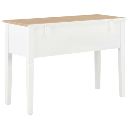 Writing Desk White and Brown MDF and Pinewood Standard
