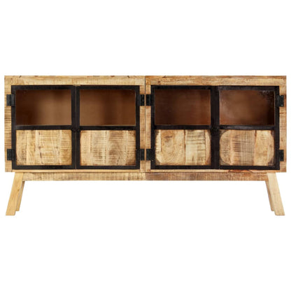 Sideboard Brown and black Solid rough mango wood