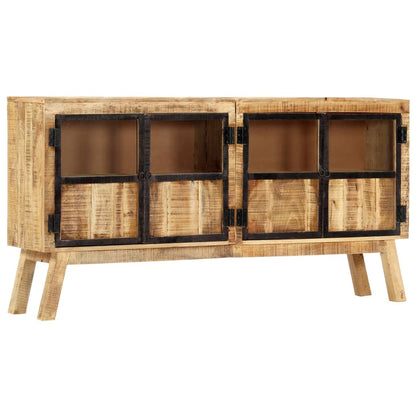 Sideboard Brown and black Solid rough mango wood