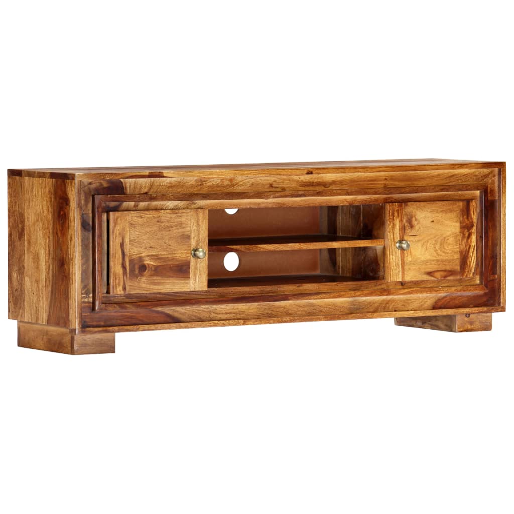 TV Cabinet Brown Solid Acacia Wood Medium TV Cabinet