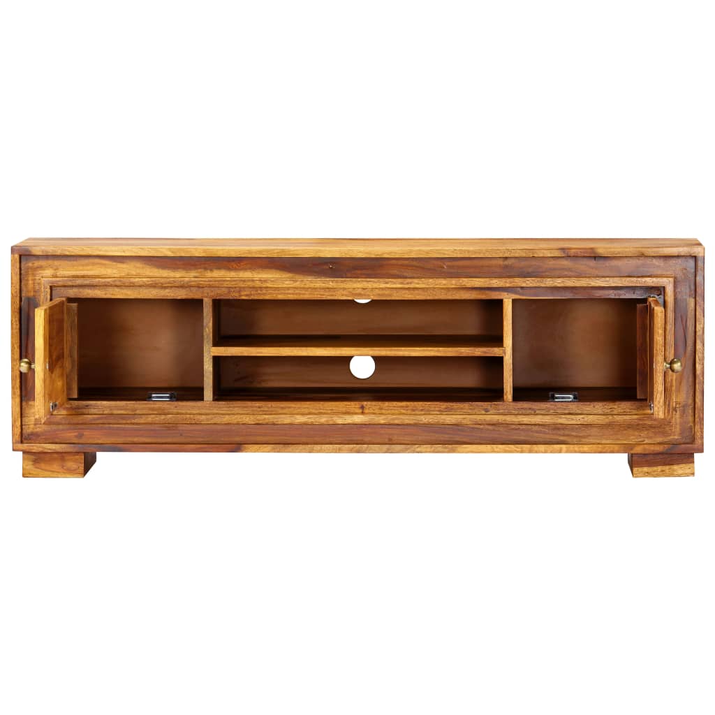 TV Cabinet Brown Solid Acacia Wood Medium TV Cabinet