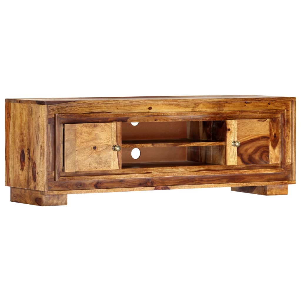 TV Cabinet Brown Solid Acacia Wood Medium TV Cabinet