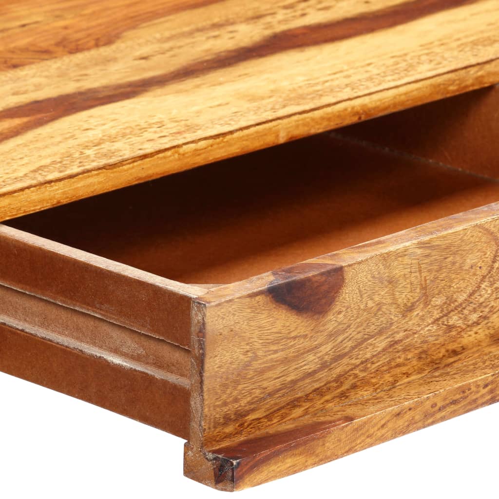 Writing Desk Brown Solid Acacia Wood Medium Writing Desk