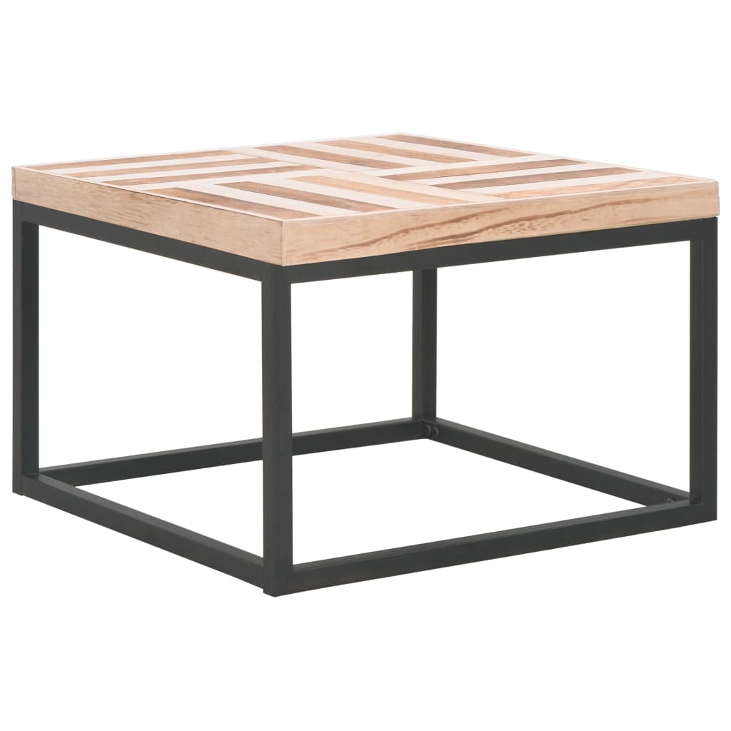 Coffee Table Light Wood and Black