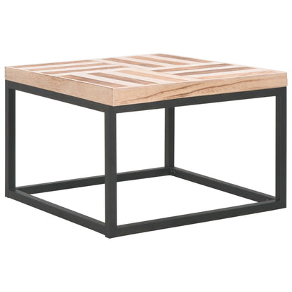 Coffee Table Light Wood and Black