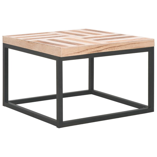 Coffee Table Light Wood and Black