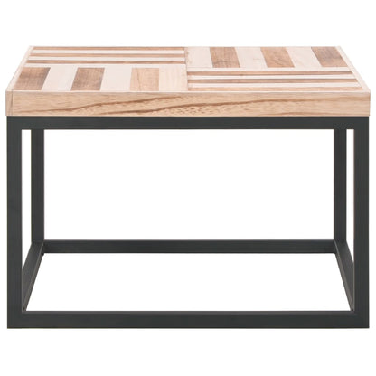 Coffee Table Light Wood and Black
