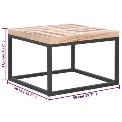 Coffee Table Light Wood and Black
