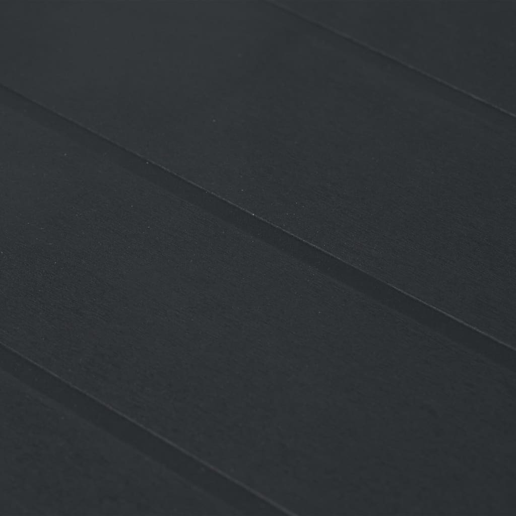 Outdoor Dining Set Anthracite Plastic, Polyester (Cushions)
