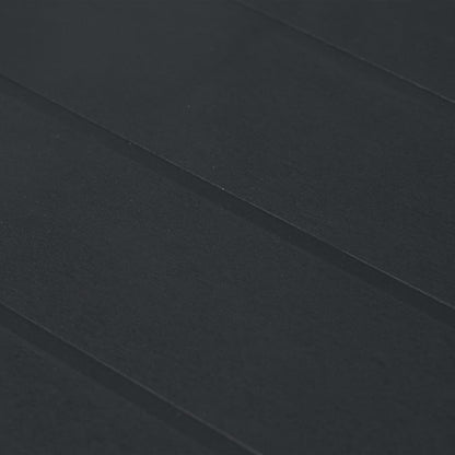Outdoor Dining Set Anthracite Plastic, Polyester (Cushions)