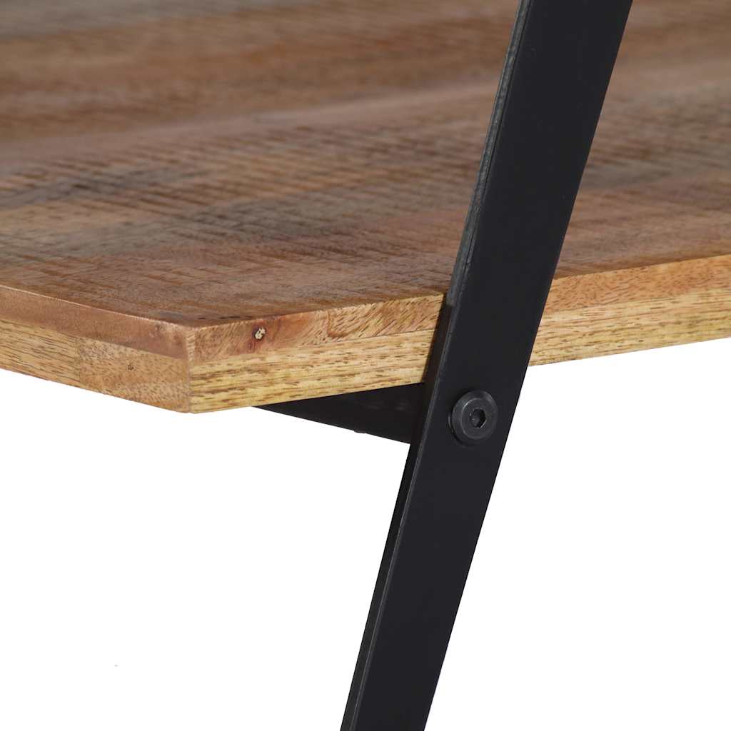 Coffee Table Brown Solid mango wood, powder-coated steel Medium