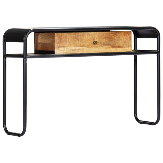 Console Table Brown Solid Mango Wood 46.5 in console table