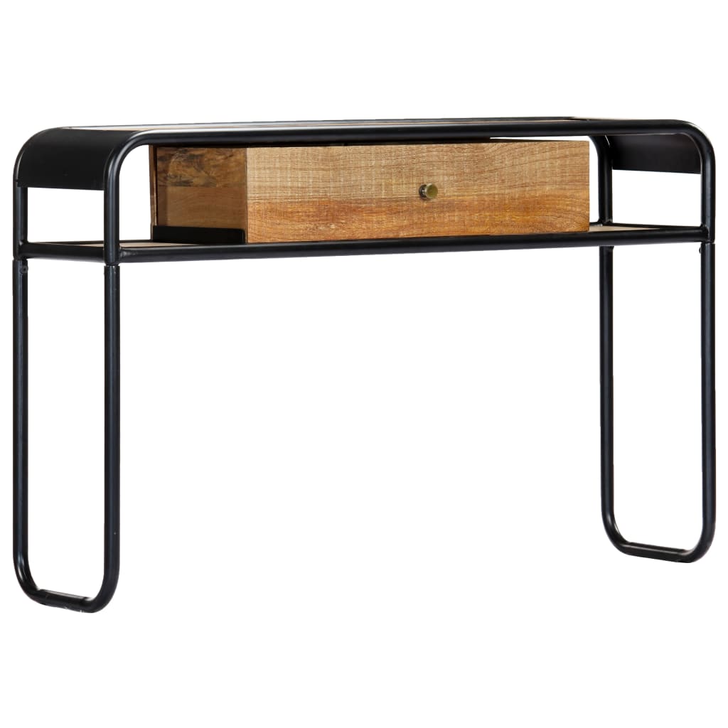 Console Table Brown Solid Mango Wood 46.5 in console table