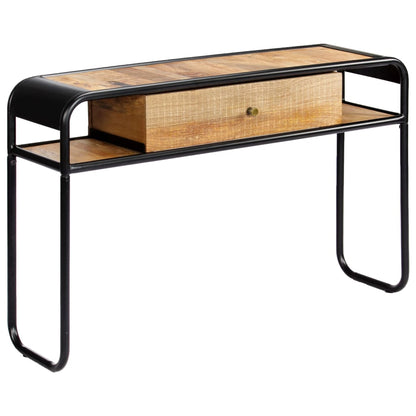 Console Table Brown Solid Mango Wood 46.5 in console table