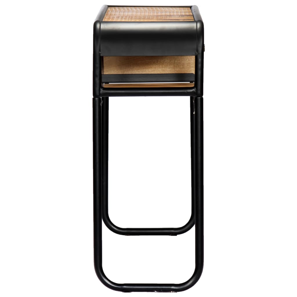 Console Table Brown Solid Mango Wood 46.5 in console table