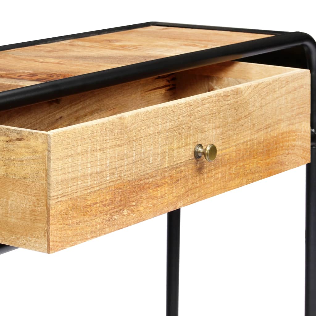 Console Table Brown Solid Mango Wood 46.5 in console table