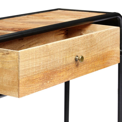 Console Table Brown Solid Mango Wood 46.5 in console table