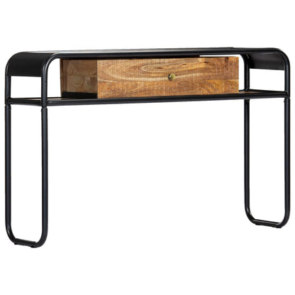 Console Table Brown Solid Mango Wood 46.5 in console table