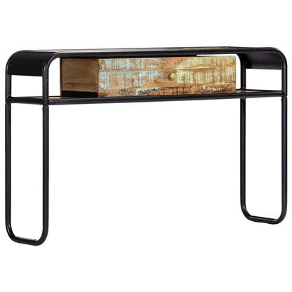 Console Table Multicolour Solid reclaimed wood, powder-coated steel