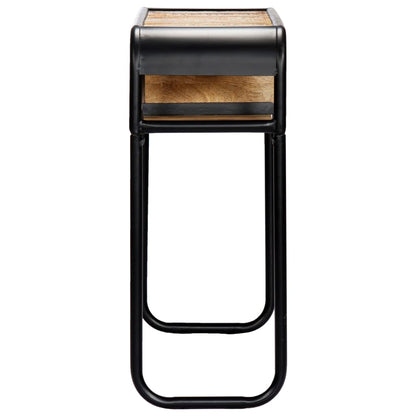 Console Table Multicolour Solid reclaimed wood, powder-coated steel