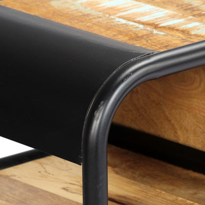 Console Table Multicolour Solid reclaimed wood, powder-coated steel