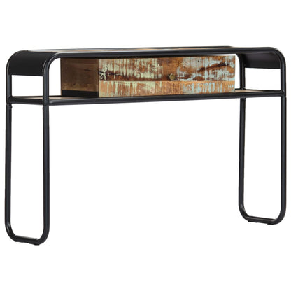 Console Table Multicolour Solid reclaimed wood, powder-coated steel