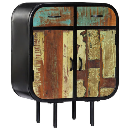 Sideboard Multicolor Solid reclaimed wood, powder-coated iron