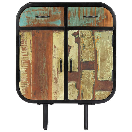 Sideboard Multicolor Solid reclaimed wood, powder-coated iron