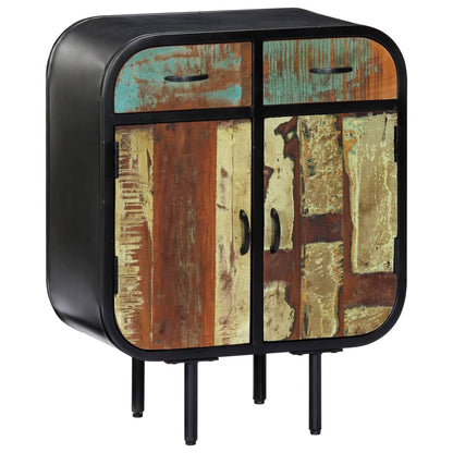 Sideboard Multicolor Solid reclaimed wood, powder-coated iron