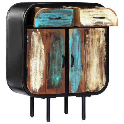 Sideboard Multicolor Solid reclaimed wood, powder-coated iron