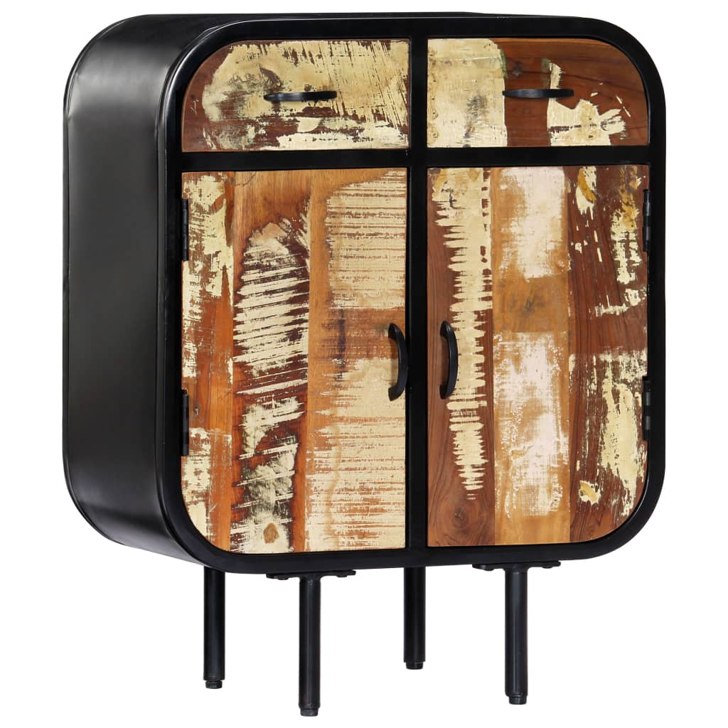 Sideboard Multicolor Solid reclaimed wood, powder-coated iron