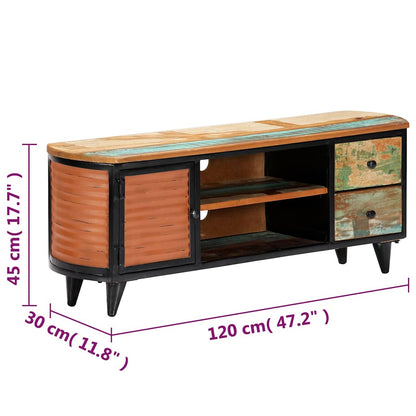 TV Cabinet Multicolor with natural wood grain