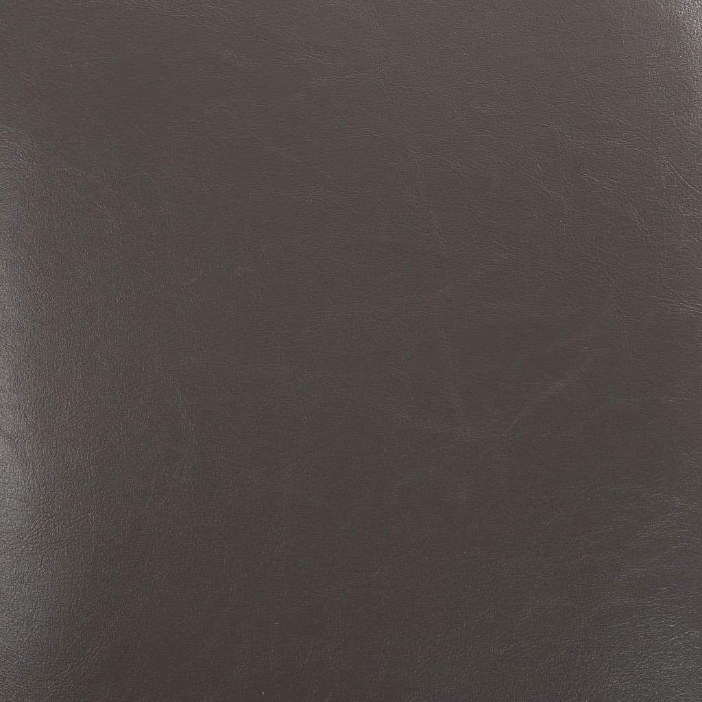 Dining Chair Set of 4 Gray Faux Leather and Wood Medium