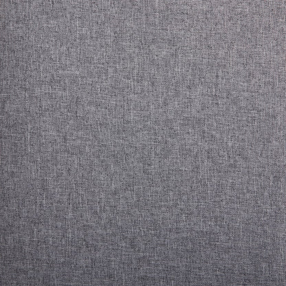 Dining Chair Set of 4 Light Gray Fabric and Rubber Wood Medium