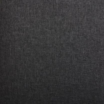 Dining Chair Set of 2 Dark Grey Fabric and Rubber wood Standard