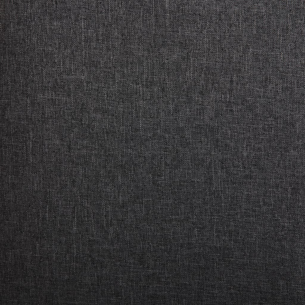Dining Chair Set of 4 Dark Gray Fabric Standard Ergonomic