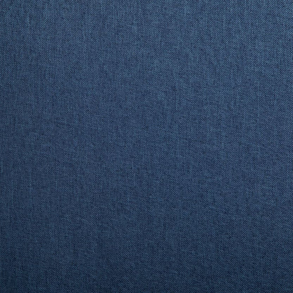 Dining Chair Set of 4 Blue Fabric and rubber wood Standard