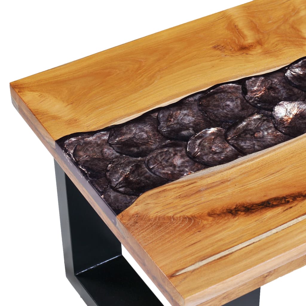 Coffee Table Multicolor Teak wood, Mango wood, Polyresin