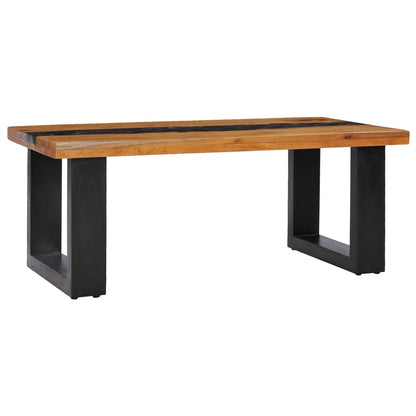 Coffee Table Multicolor Teak wood, Mango wood, Polyresin