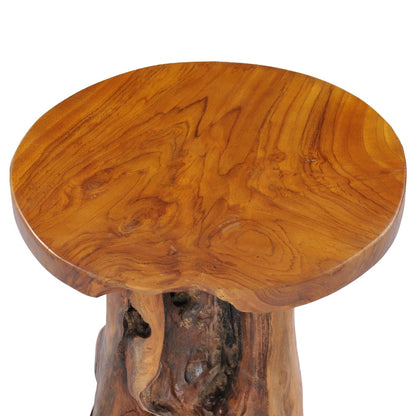 Coffee Table Natural wood Solid teak wood 15.7x15.7 in Durable