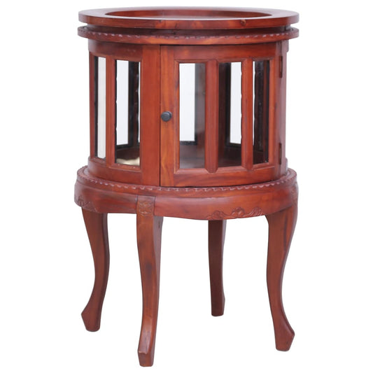 Vitrine Cabinet Brown Solid mahogany wood, glass Medium