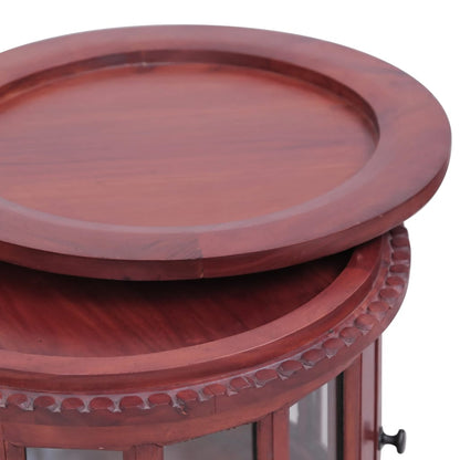 Vitrine Cabinet Brown Solid mahogany wood, glass Medium