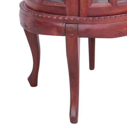 Vitrine Cabinet Brown Solid mahogany wood, glass Medium