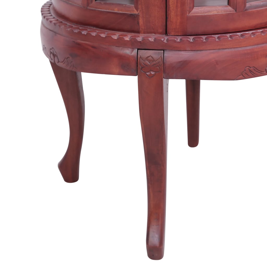 Vitrine Cabinet Brown Solid mahogany wood, glass Medium