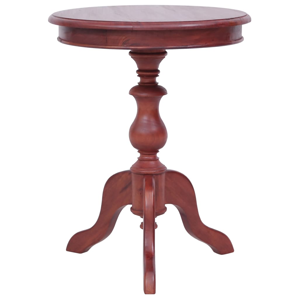 Side Table Brown Solid Mahogany Wood Medium Durable Side Table