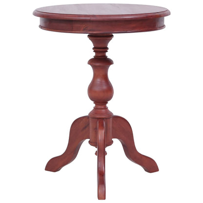 Side Table Brown Solid Mahogany Wood Medium Durable Side Table